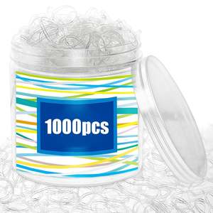 Transparent Hair Bands for Bridal Girls Ponytail Holder Elastic Rubber Bands Rope