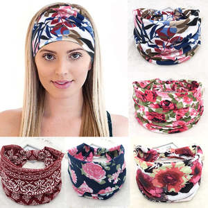 Cotton Women Headpiece Stretch Turban Hair