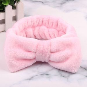 2021 New Coral Fleece Wash Face Bow Hairbands