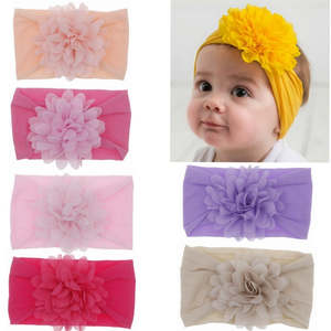 Baby Headband Nonly Big Chiffon Flower Headbands Bow