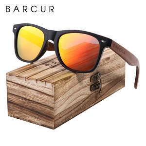 BARCUR Black Walnut Sunglasses High Quality Anti Blue Night Vision Men Women Mir&hellip;