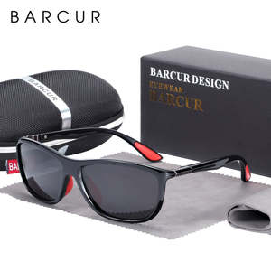 Sunglasses: BARCUR Sports Eyewear Mens Sunglasses Polarized Women Sun glasses oculos de sol feminino