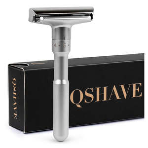 NZ Stock QSHAVE Adjustable Double Edge Safety Razor Mild to Aggressive 1-6 Files&hellip;