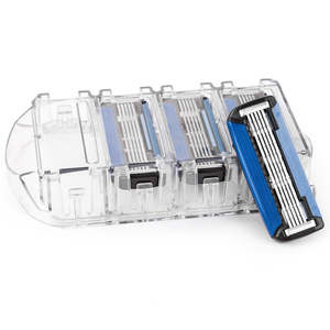 Mens Accessories: Qshave Black Spider Man Manual Shaving Razor USA Blade X5 Blade it with Trimmer Back Blade