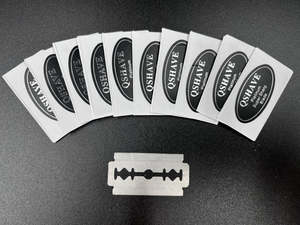 Mens Accessories: NZ Stock Qshave 10 Blades Platinum Super Sharp Double Edge IT Razor Blade Straight