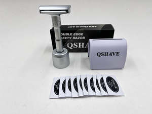 NZ Stock QSHAVE Adjustable Men's Shaving kit Holder + Razor + Blade Disposa&hellip;