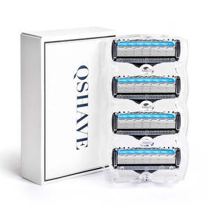 Mens Accessories: NZ Stock It Blue Series Manual Shaving Razor Blade for Man Blade Refill X5 Blade Plus 1 Trimmer Blade