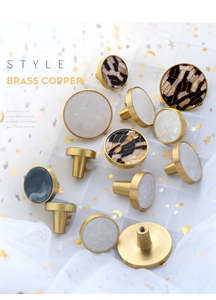 Home Furniture: Paua Shell Brass Hooks Gold Cabinet Knobs
