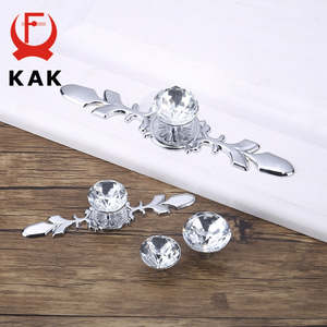 Home Furniture: Luxury Diamond Crystal Handles Shoebox Cabinet Handles