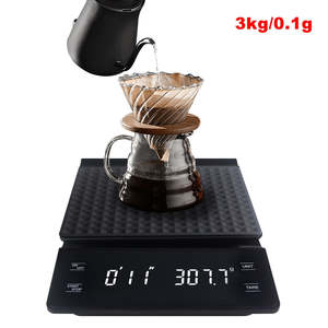 3kg/0.1g Digital Coffee Scale with Timer LCD Electronic Scales Food Balance Meas&hellip;