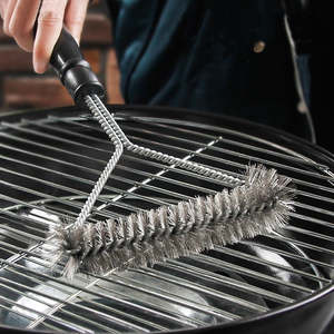 BBQ Grill Cleaning Brush Stainless Steel Gadgets Accessories Brush