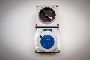 Caravan Switches Sockets: Switched Socket Kripal 16 Amp 3 Pin IP67