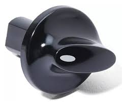 Knob Indesit Gas Burner Black Plastic K649 New