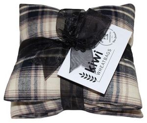 Waterproof & Washable Kiwi Wheatbags: Wheat Bag with Washable Cover - Blue Plaid
