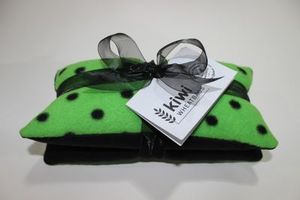 Lime Spot Square Wheat Bag