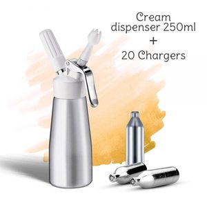 Products: 250ml Cream Dispenser + 20pk Cream Chargers