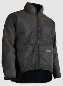 Jackets: Styx Mill Oilskin Brown Long - Sleeve Jacket