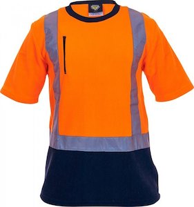 Fleecewear: Caution Polar Fleece T-Shirt Day/Night