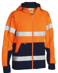 Bisley Taped Hi Vis Fleece Hoodie