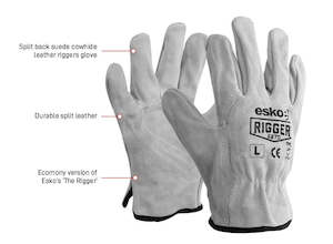 Gloves: Esko The Rigger Split Suede Gloves