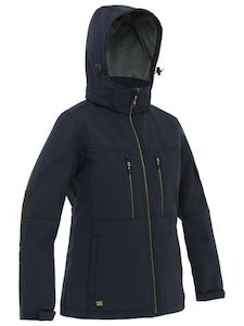Womens Work Clothing: Bisley Women's Flex & Move Hooded Soft Shell Jacket
