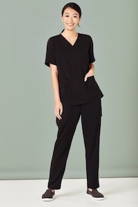 Womens Work Clothing: Biz Care Womens Avery V-Neck Scrub Top