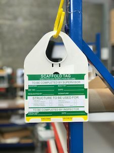 Ppe: Plastic Scaffolding Tag only (Fits PSTH Holder)