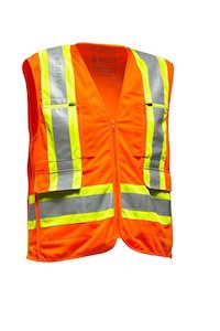 Forestry Clothing: Protos ZIPP4FIT HI-VIS VEST