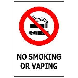 No Smoking No Vaping