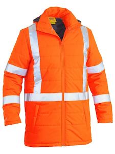 Jackets: Bisley Taped Hi-Vis Puffer Jacket