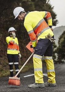 Trousers: Syzmik Mens Bio Motion Hivis Day/Night Pants