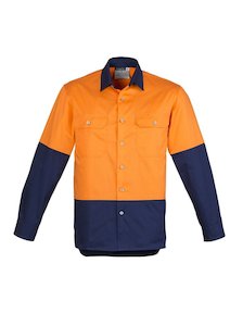 Syzmik Mens Industrial Long Sleeve Shirt