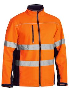Jackets: Bisley D/N Soft Shell Hi-Vis Jacket