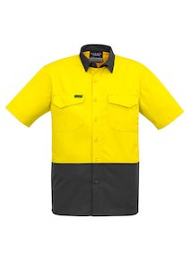 Syzmik Men's Rugged Cooling Spliced S/S Shirt