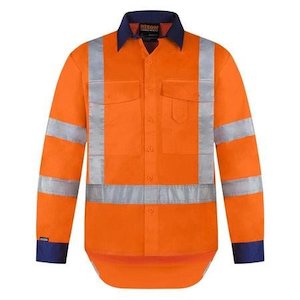 Shirts: Bison Shirt TTMC Lightweight Cotton Orange