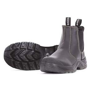 Slip On: Grizzly Slip On Safety Boot Black