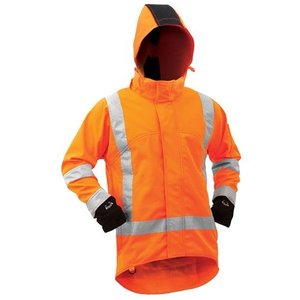 Weather Protection Work Jackets: Bison Stamina Hooded Softshell Jacket