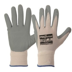 Gloves: PRO Lite Grip Nitrile Foam Coated Glove on White Nylon Li...