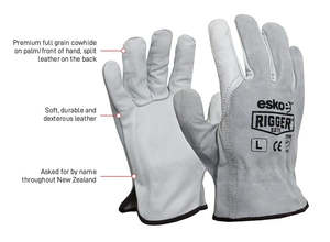 Esko Splitback Cowgrain Rigger Glove
