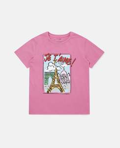 Paris Print Cotton T-Shirt