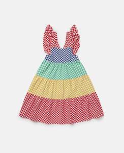 Size 4: Colourful Frilled Cotton Dress