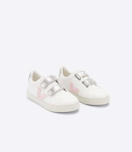 Shoe 1: ESPLAR CHROMEFREE WHITE PETALE SILVER