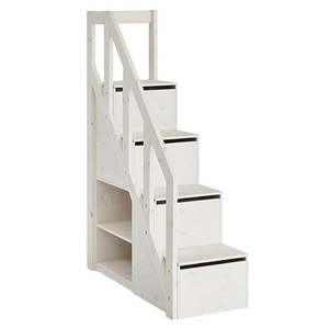 STEPLADDER / STORAGE FOR HIGH-RISE BED-WHIT