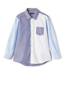 Il Gufo: SHIRT L/S DENIM BLUE/AIRFORCE BLUE