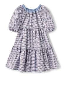 Il Gufo: DRESS S/S LIGHT BLUE