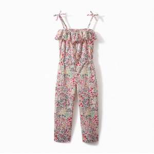 GIRLS' LIBERTY FABRIC ROMPER RASPBERRY
