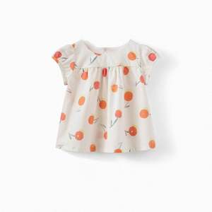 Ss21: Baby Gathered Blouse Poppy Red