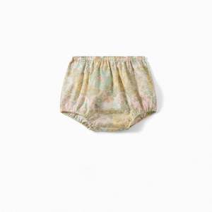 Ss21: EXCLUSIVE LIBERTY PRINT BABY BLOOMERS LIGHT YELLOW