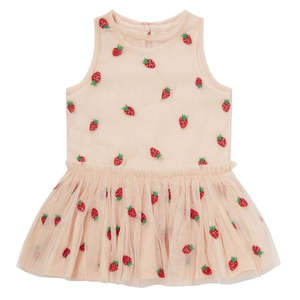 12 Months: STRAWBERRY WOVEN DRESS