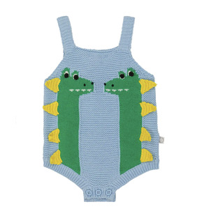 Size 3m: Baby intarsia cotton-blend bodysuit